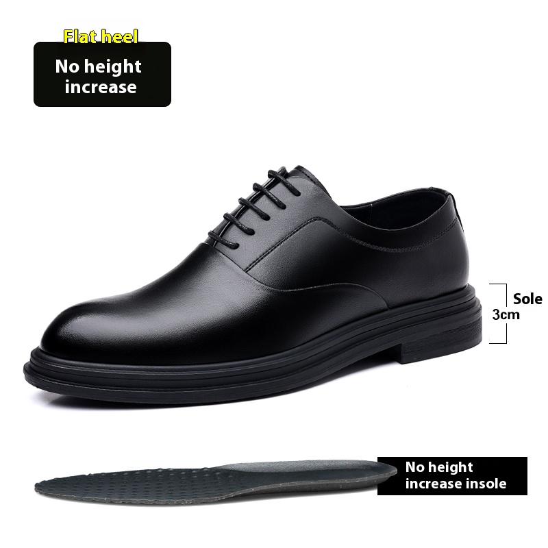 Fashion 3/6/8cm Heel Elevator Leather Shoes for Men Spring Autumn Classic Business Luxury Oxfords Height Increase Footwear Suit Shoes