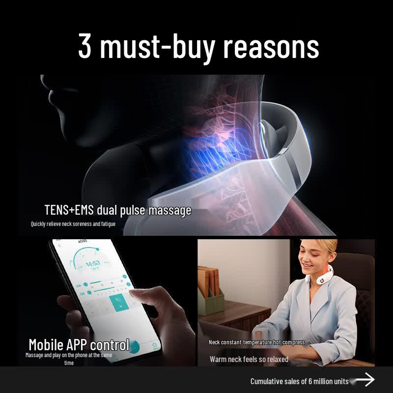 SKG 4098 Bluetooth Smart Neck Massager CN Plug (adapter Included)