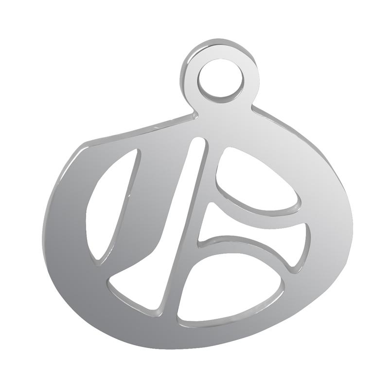 6pcs/Lot Old English Letters Charm Stainless Steel Charms For Jewelry Making Supplies Metal 26 Alphabet A-Z Pendant DIY Bracelet