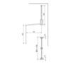 Emuca Penderie Rabattable Pour Armoire Hang, 830 - 1150, Peint En Noir, Acier Et Plastique.