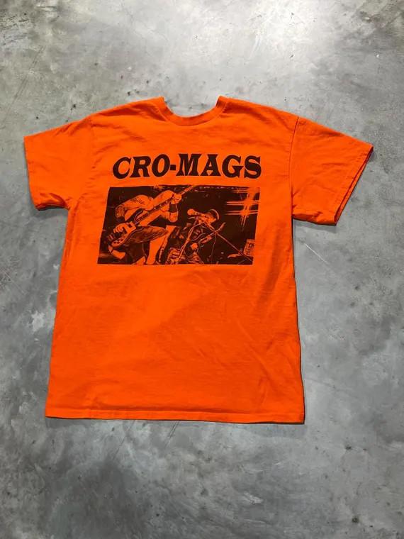 The Cro Mags Оранжевая S-5XL SE313 БЕСПЛАТНАЯ ДОСТАВКА Унисекс Футболка L
