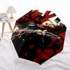 1pc ELVIS GUITAR Automatic Open, Windproof, Compact Travel Umbrella, Gift for Birthday, Christmas, Business 93082