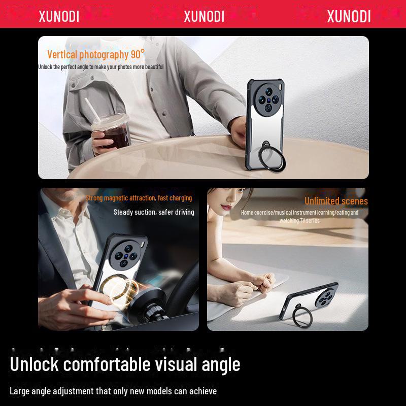 Xundi X200 Magnetic Phone Case for Vivo: Compatible with X200 Pro/Pro Mini, Slim, Protective Cover.