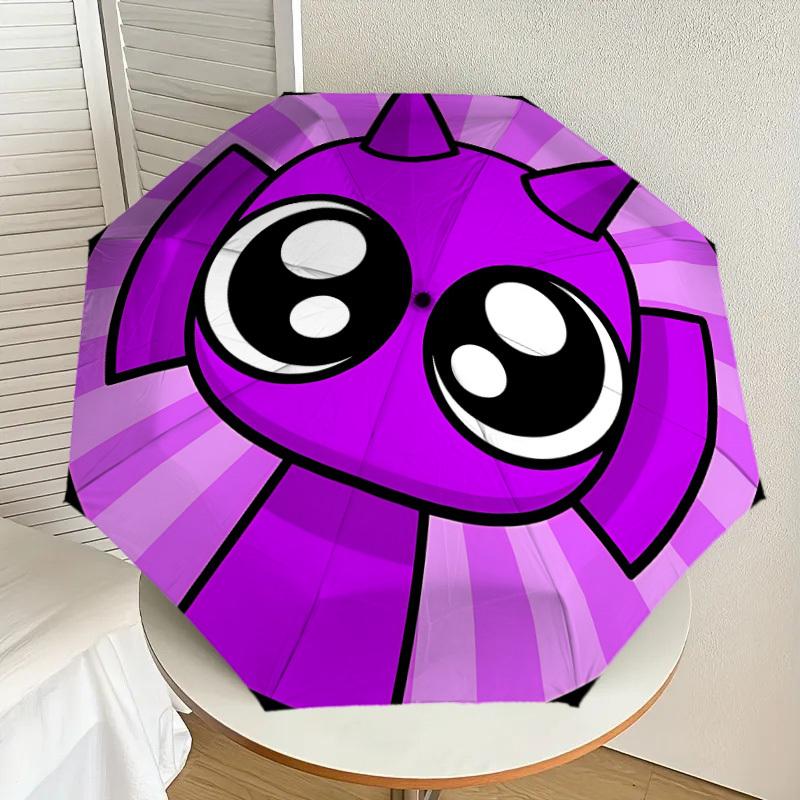1pc Purple, Cartoon Automatic Open/Close Umbrella, Lightweight Design for Everyone,Durable Canopy yy251014024