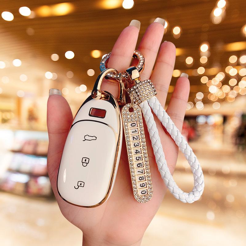 Premium Vollabdeckung Auto Schlüsselhülle