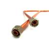 1Pcs 10*450mm 10*550mm Air Compressor Exhaust Tube G3/8" Hex Nut Aluminum Connecting Pipe Air Line Hose