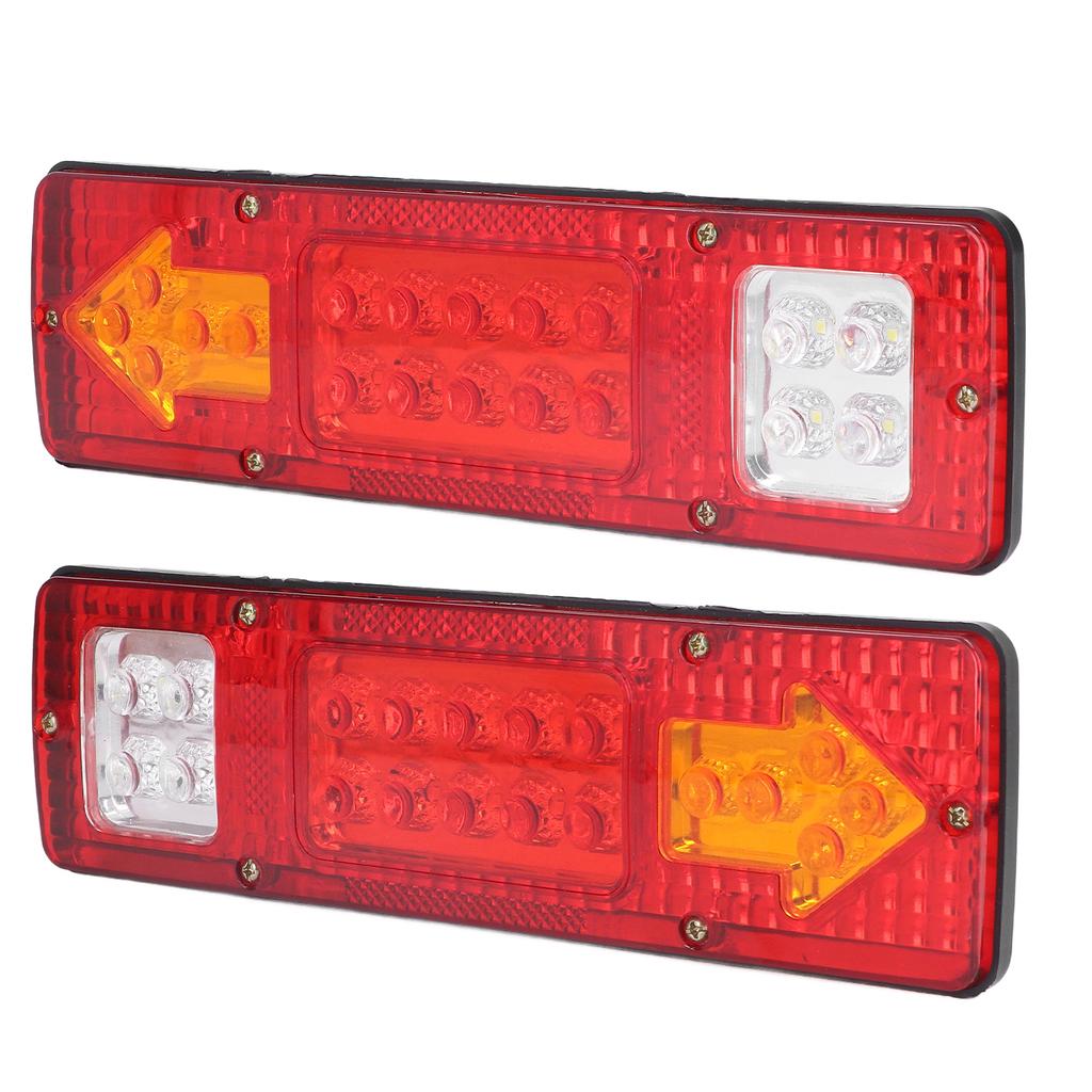 2pcs LED Taillights 12V High Brightness Universal Turn Signal Lamp for Trailer Trucks Caravans Boats Campers
