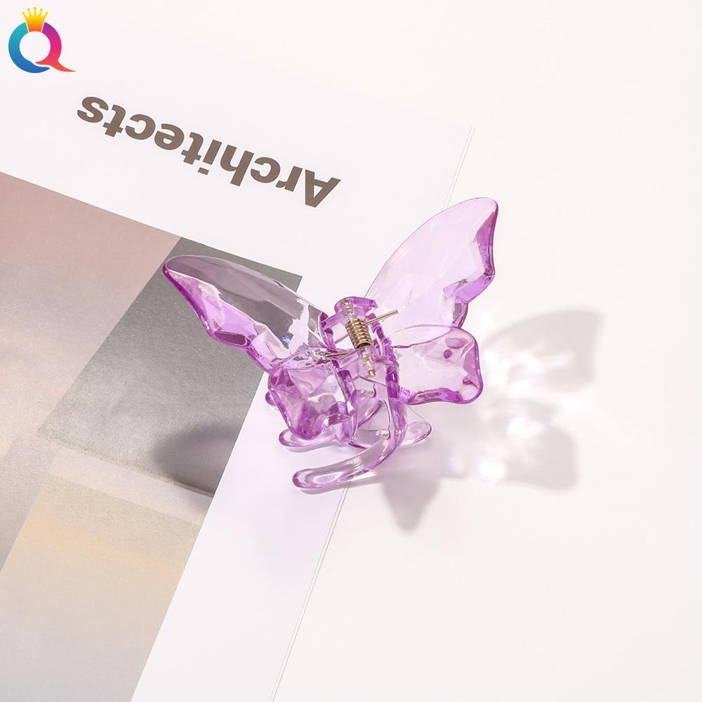 8 Style Transparent Mini Hair Pins Claw Crab Girls Women Barrette Acrylic Butterfly Hair Clips Korean Hair Accessories