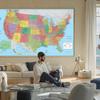 Mapa Stanów Zjednoczonych-Mapa Administracyjna,Bez ramy,do Sypialni,Salonu,Biura,Akademika,Dekoracja Ścienna Mapa Świata,Artykuły Edukacyjne/Podróżne