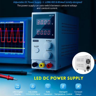 Mini Adjustable LED Display DC Power Supply 30V 10A Laboratory Switching Regulator Power Supply Laptop Phone Repair