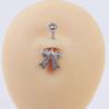 Fashion Bowknot Heart Navel Rings For Women Sexy Belly Button Nail Body Piercings Jewelry Stainless Steel Belly Button Ring Gift