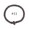 Eastern Orthodox Adjustable Prayer Rope, Hand Knotted Cord Bracelet With Geometric Cross Decor Unisex Multiple Color Options