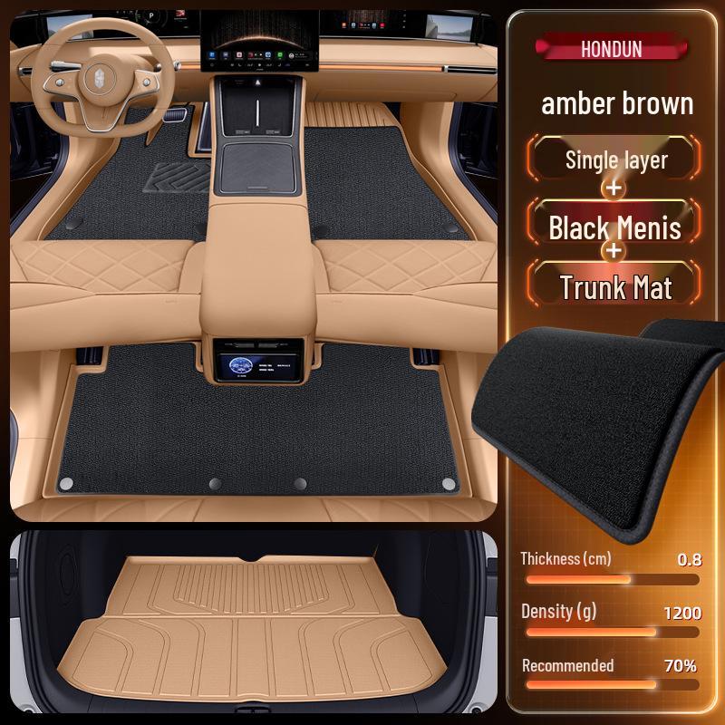 2026 Hongqi S9 TPE Floor Mats: Full Set Interior Carpet for Five Seats