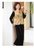 Elegant Jacquard Embroidered Gold Velvet Vest Set for Middle-Aged Women - Chinese Style Spring/Autumn Wear