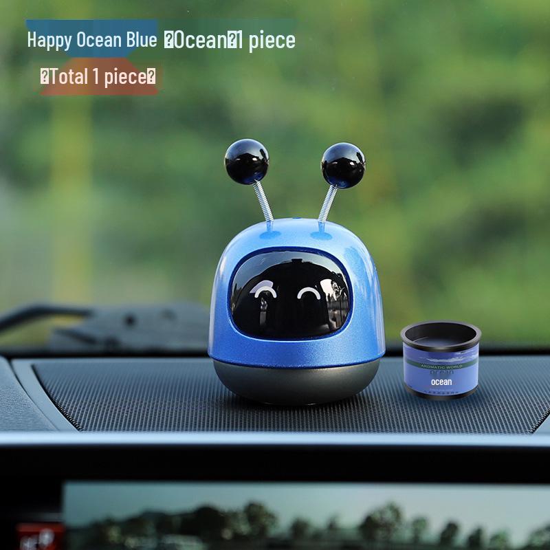 Robot Aromatherapy Car Ornament: Solid Balm Perfume & Creative Interior Accessory