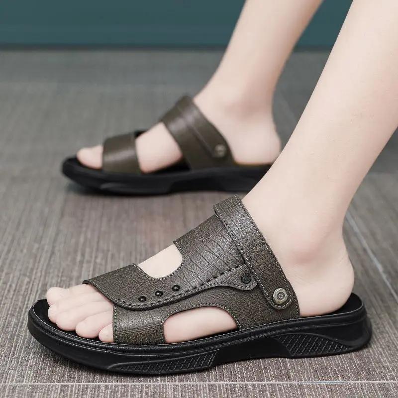 

Fashion Rubber Shoes for Men Beach Stylish Summer 2025 Breathable Wholesale on Offer Original New Design Styles Fashion Buy Man Sandals 39