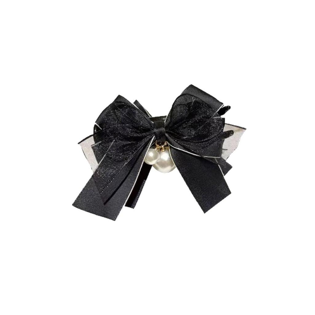 Korean Style High-End Bow Claw Clip for Bun and Ponytail Hairstyles