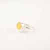 Natural Yellow Cat's Eye Gemstone 925 Sterling Silver Handmade Jewelry Ring Gift RR-48-38