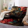 1pc Leopard Floral Print Blanket Lightweight Blanket Throw Blanket For Sofa, Bed, Travel, Camping, Livingroom, Office, Couch, Chair Yy251010065