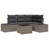 Modular Garden Sofa Set In Light Grey Poly Rattan