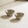 Japanese Retro Three-Legged Ceramic Condiment Dish for Sauces, Dips, and Seasonings