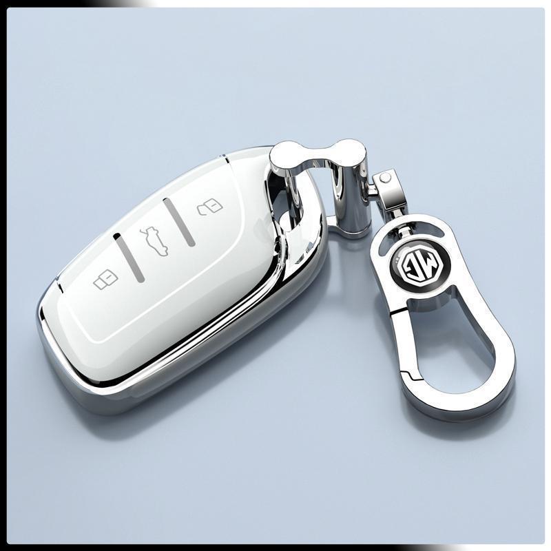 MG 5 Key Case 180 Youth Fashion Luxury Edition 1.5T: Trendy Full-Coverage Protective Shell with Buckle Chain.
