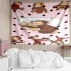 1PC Curious George Flying Kite Tapestry, Unique Design Tapestry, Suitable for Bedroom,Livingroom, Playroom,Heartwarming Holiday Gifts