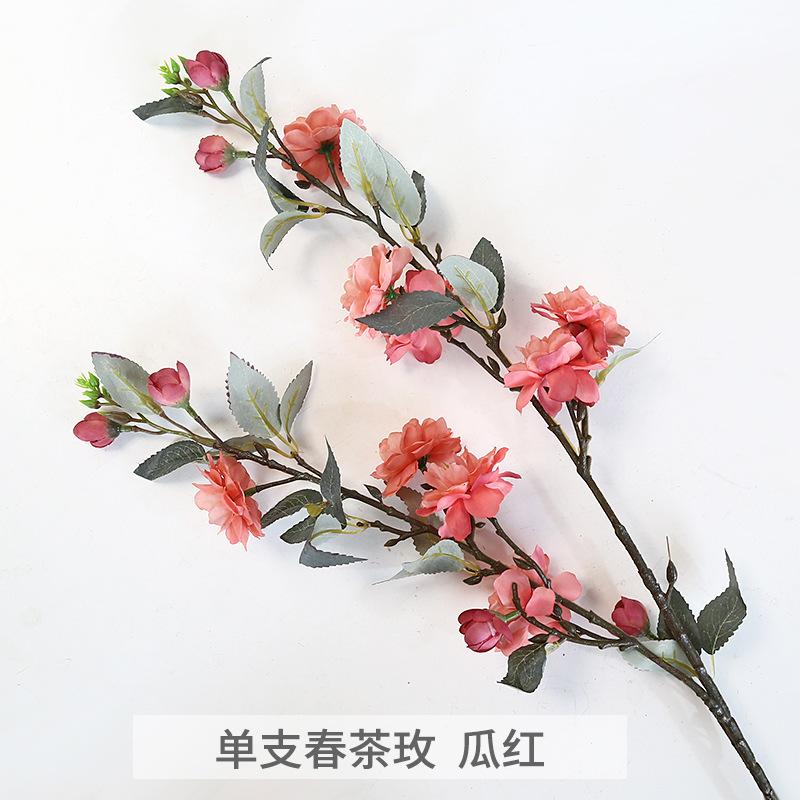 

Искусственный цветок камелии с 2 лепестками Свадебная напольная композиция Декор для гостиной Украшение Декор для мебели