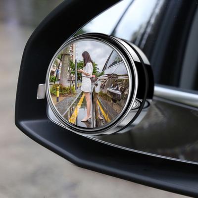 1PC Auto Mini Runde Spiegel Blind Spot Hilfs Rückspiegel 360 grad Rotation Weitwinkel Konvex
