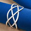 925 Sterling Silver Exquisite Cross Hollow Opening Bracelet for Women's Fashion Parties, Jewelry, Wedding Accessories