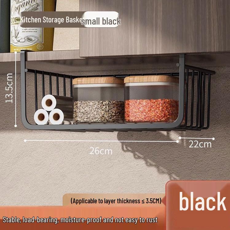 Under-Desk Hanging Storage Shelf for Dormitories