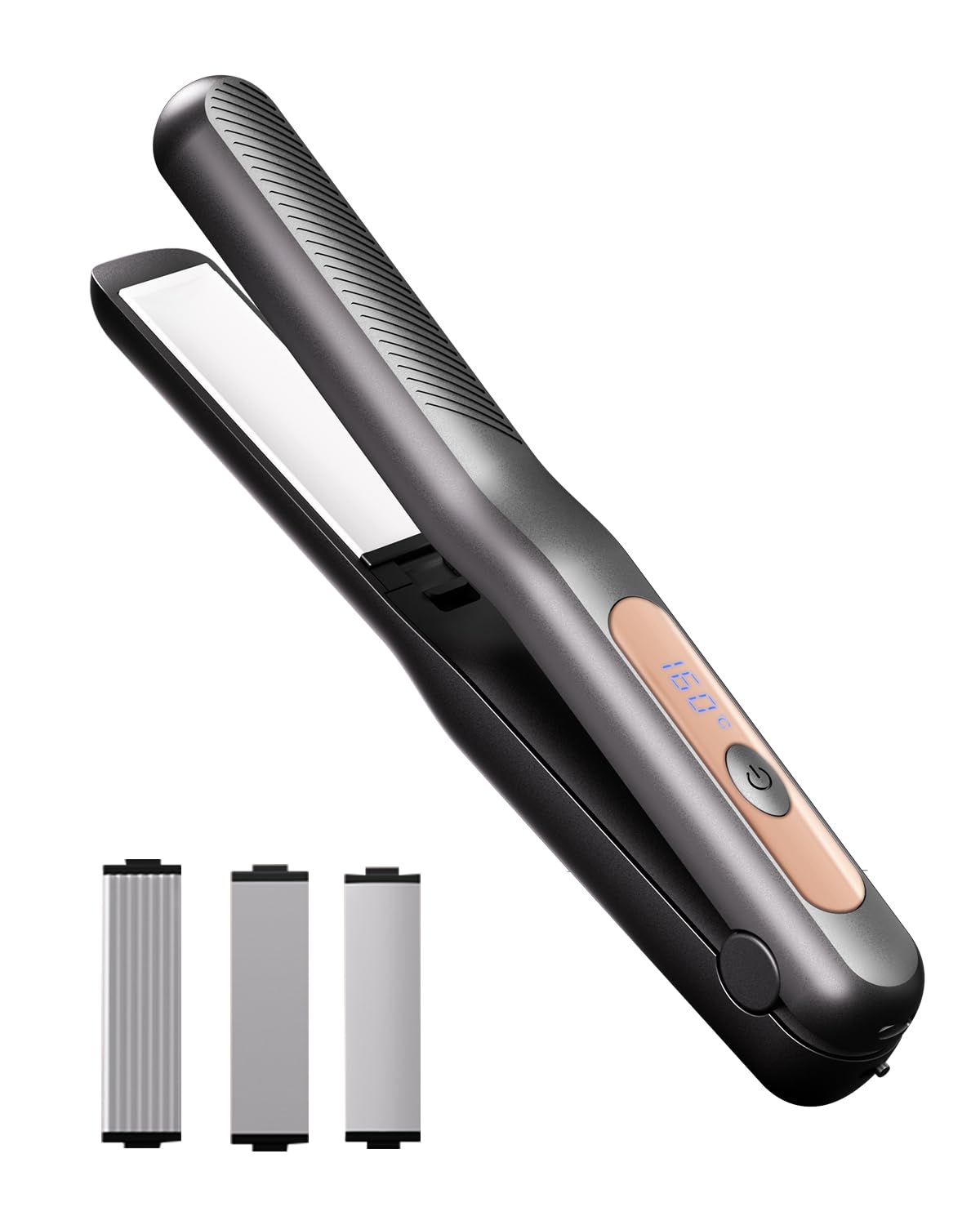 

Cordless Hair Iron Latest Design Mini Cordless Hair USB Design with 3 Temperature Settings Straighten Automatic Power Activation for Gift Japanese чёрный