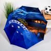 Cru-zeiro Esporte Club Crest Printed Automatic Umbrella, 8-Frame for Travel, camping, Casual Umbrella, Essential Gift for  for family and friends