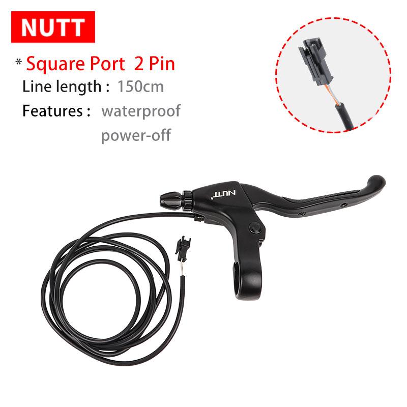 

NUTT E-Bike Electric Scooter Bike Brake Lever Square 2 Pin Magnetic With Bell For Bicycle Line Drum Brakes V / C Brake right - Square port