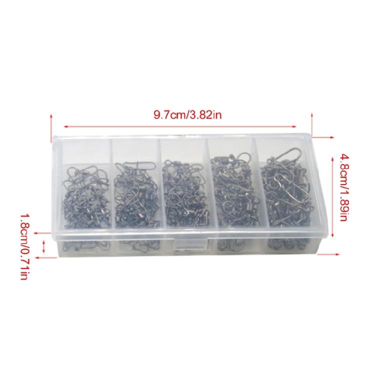 Fishing Barrels Swivels, High Strength Rolling Balls-Bearing Snap Lures Connectors Clip, Saltwater or Freshwater Fishing