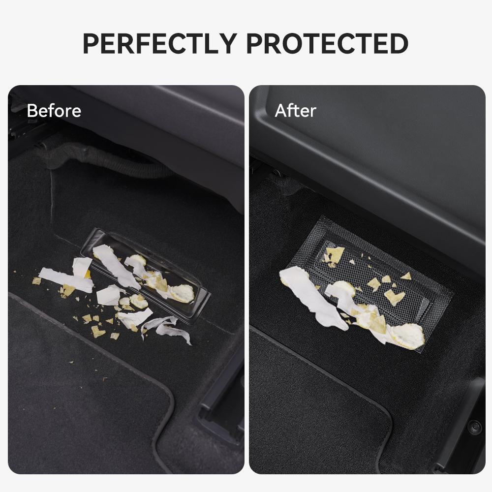 For Tesla Model 3/Y/YL Air Vents Cover Under Seat Outlet Protector Anti-blocking Dust Mesh 2025-2021 Accessories
