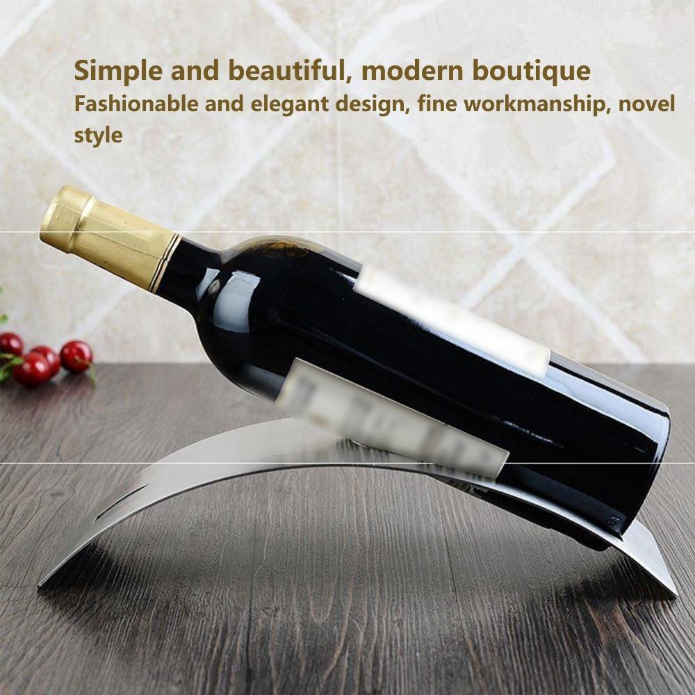 Arched Shape Wine Rack Display Stand Countertop Wine Bottle Holder Bar Counter Display