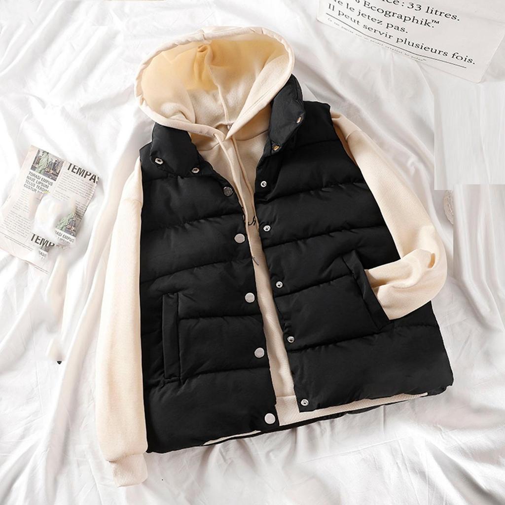 Fashion Womens Waistcoat Vest Gilet  Jacket Coat Outwear Solid Keep Warm Tops