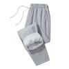 Men Thick Sweatpants Autumn And Winter Drawstring Waist Loose Casual Pants Fleece Lined Warm Trousers for Daily Wear Gym