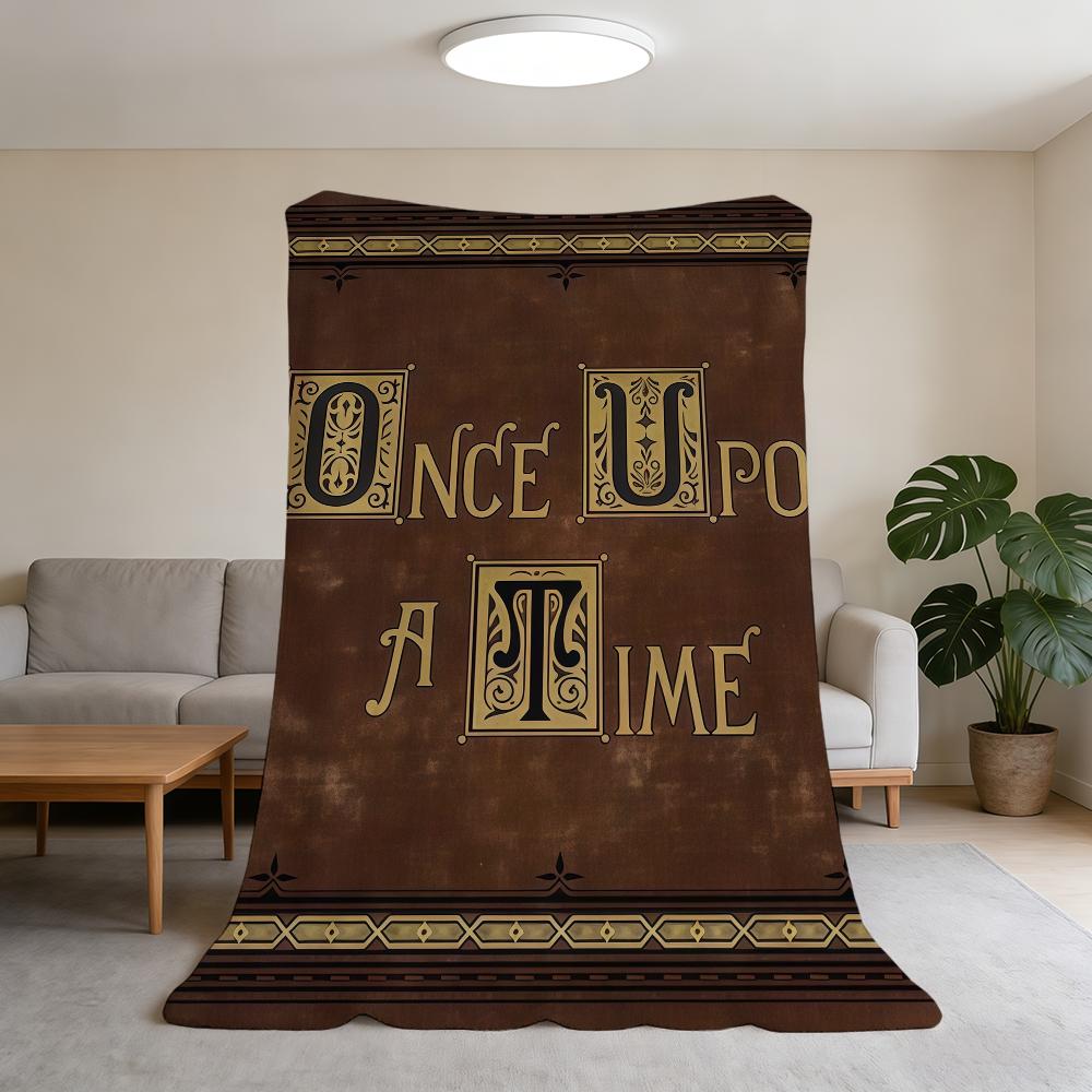 

Blanket Once Super Warm A Comfortable Plush TV Throw Blanket Time Upon Book Child Home Sofa Bedroom Gift 75x90cm