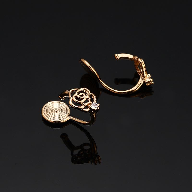 

Модные серьги-кольца с розой без прокола - Дизайн держателя для спирали от комаров и клипсы для ушей