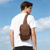 Fashion Retro Wild Horse Leather Crossbody Bag, Multi-functional Sports Front Bag, Crossbody Bag, Single Shoulder Bag