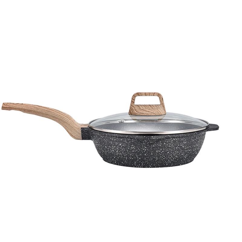 CINDYCOCO 32cm Maifanstein Antihaft-Wok