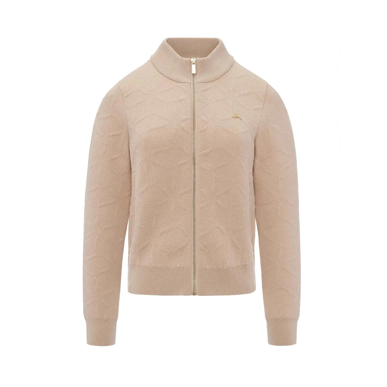 

Li-Ning Однотонный свитер с воротником-стойкой, удобной молнией, универсальный, повседневный, простой, спортивный трикотаж, женские топы AMBV264-3 S