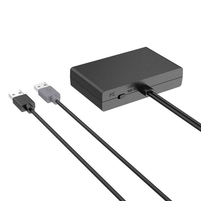 Adaptateur de contrôleur USB 4 ports pour Gamecube NGC pour Nintendo Switch - Wii U - PC 3en1 - Ahuhaok 104