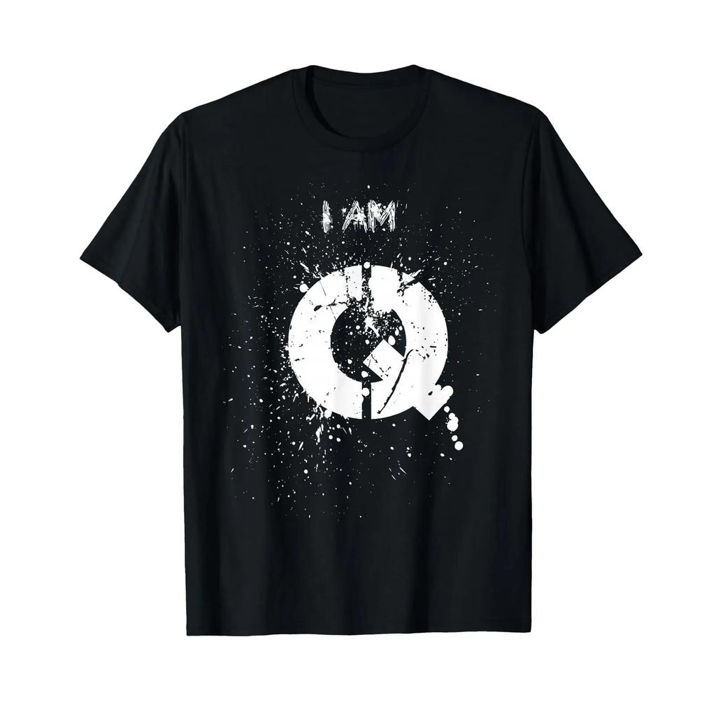 Ich Bin Q T Shirt Vintage Unisex Soft Streetwear Stylish Designer Clothes Comfortable Casual Fashion Breathable Graphic
