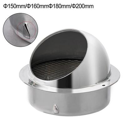 Stainless Steel Wall Ceiling Air Vent Ducting Ventilation Exhaust Grille Cover Waterproof Outlet Heating Cooling Vents Cap