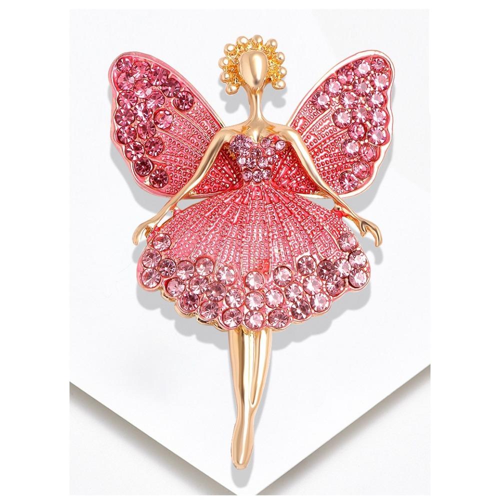 Diamond Butterfly Versatile Simple Brooch Flower Anti-light Pin Clothing Accessories Corsage