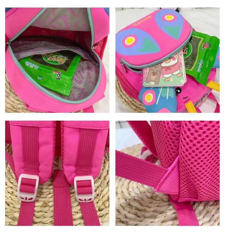 Καλοκαιρινό Παιδικό Σακίδιο Πλάτης Αντι-Απώλειας 2024: Πολύχρωμο Σχέδιο Καρτούν Πεταλούδας