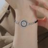 Viking Norse Runic Red String Bracelet Hollow Circle Rune Amulet Adjustable Braided Lucky Cord Nordic Runic Charm Jewelry Gifts